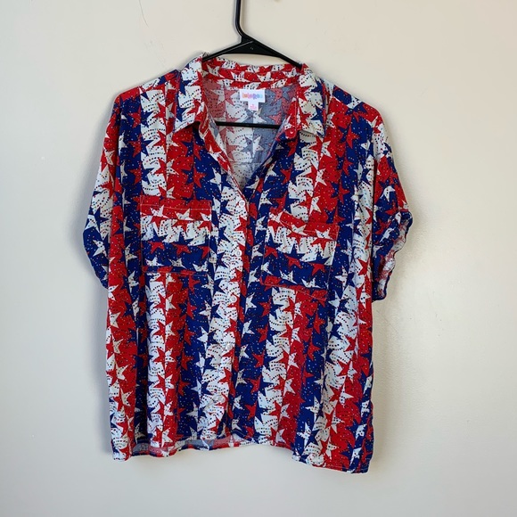 Lularoe Amy Button Up Dolman Top Small - Picture 2 of 8